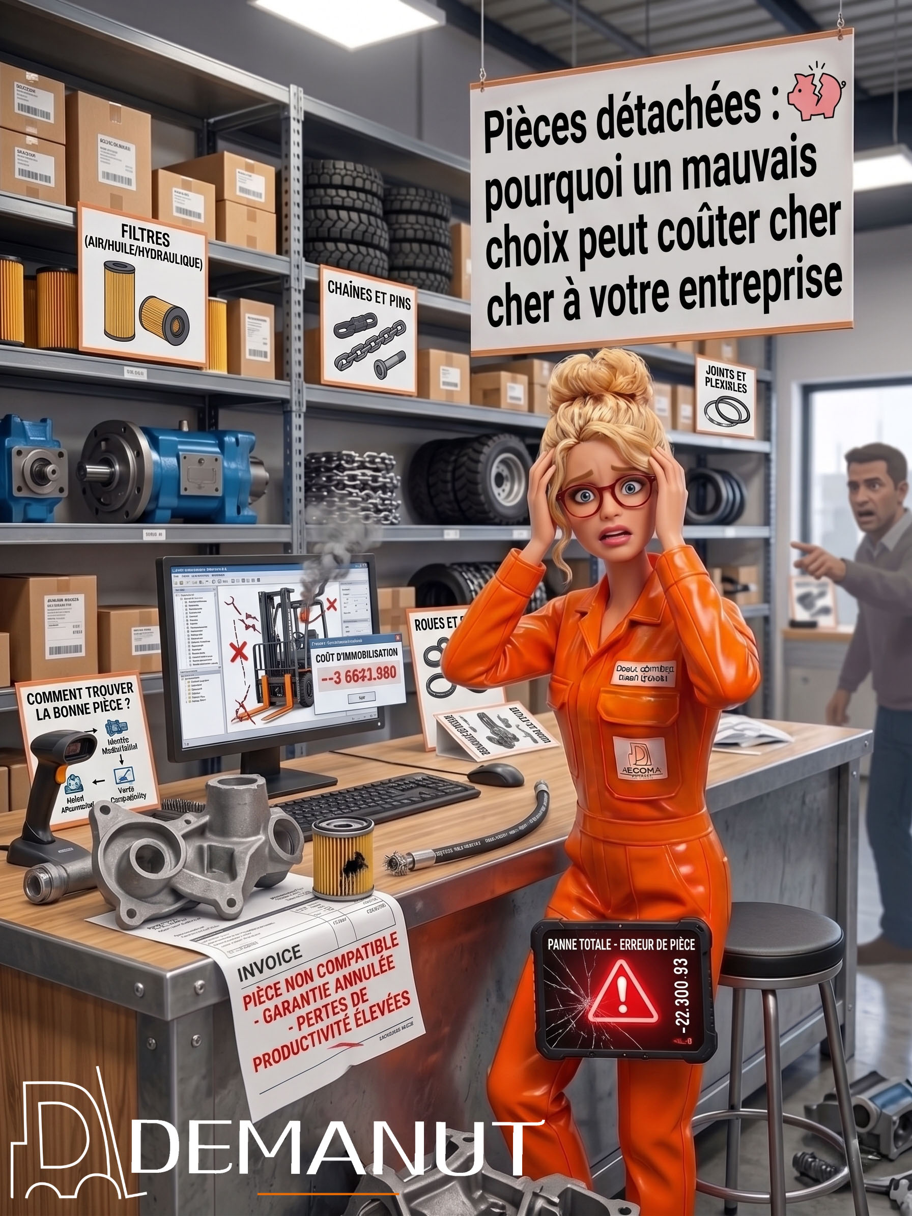 Pièces détachées : pourquoi un mauvais choix peut coûter cher à votre entreprise